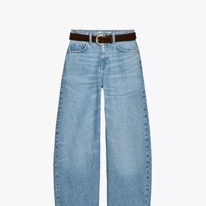 Zara Light Blue Straight Leg Jeans